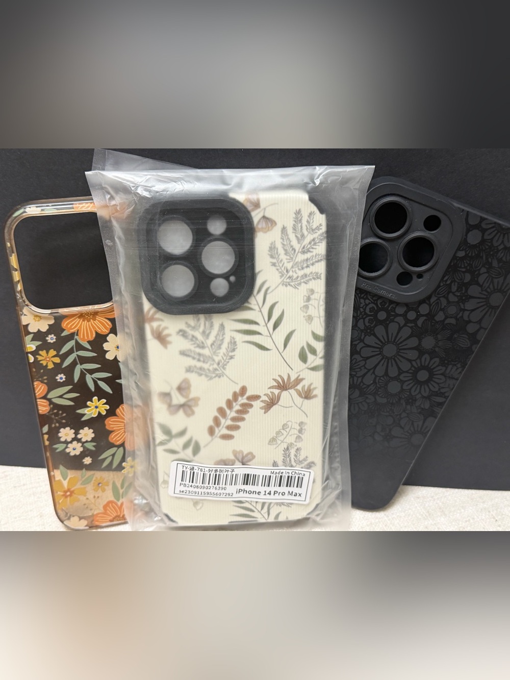 Iphone 14 Pro Max Cases - Set of 3 floral cases!